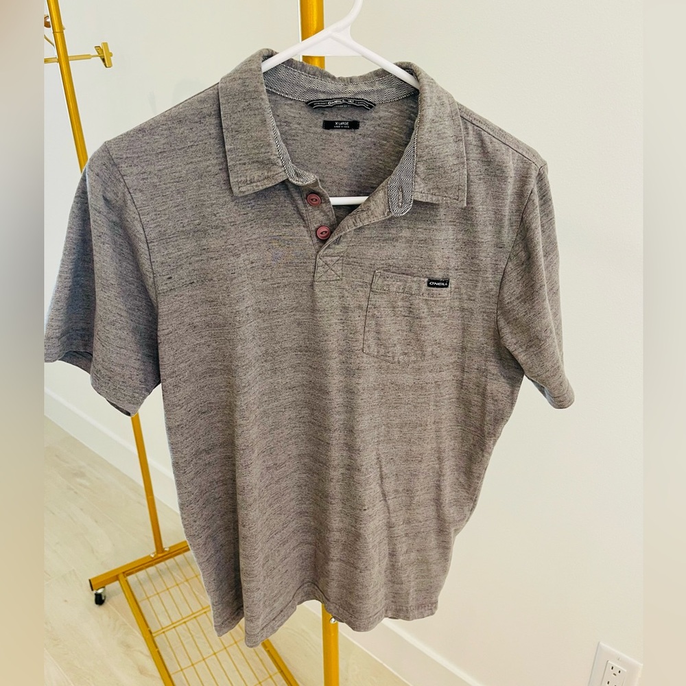 O’Neill 3 button gray polo, kids.